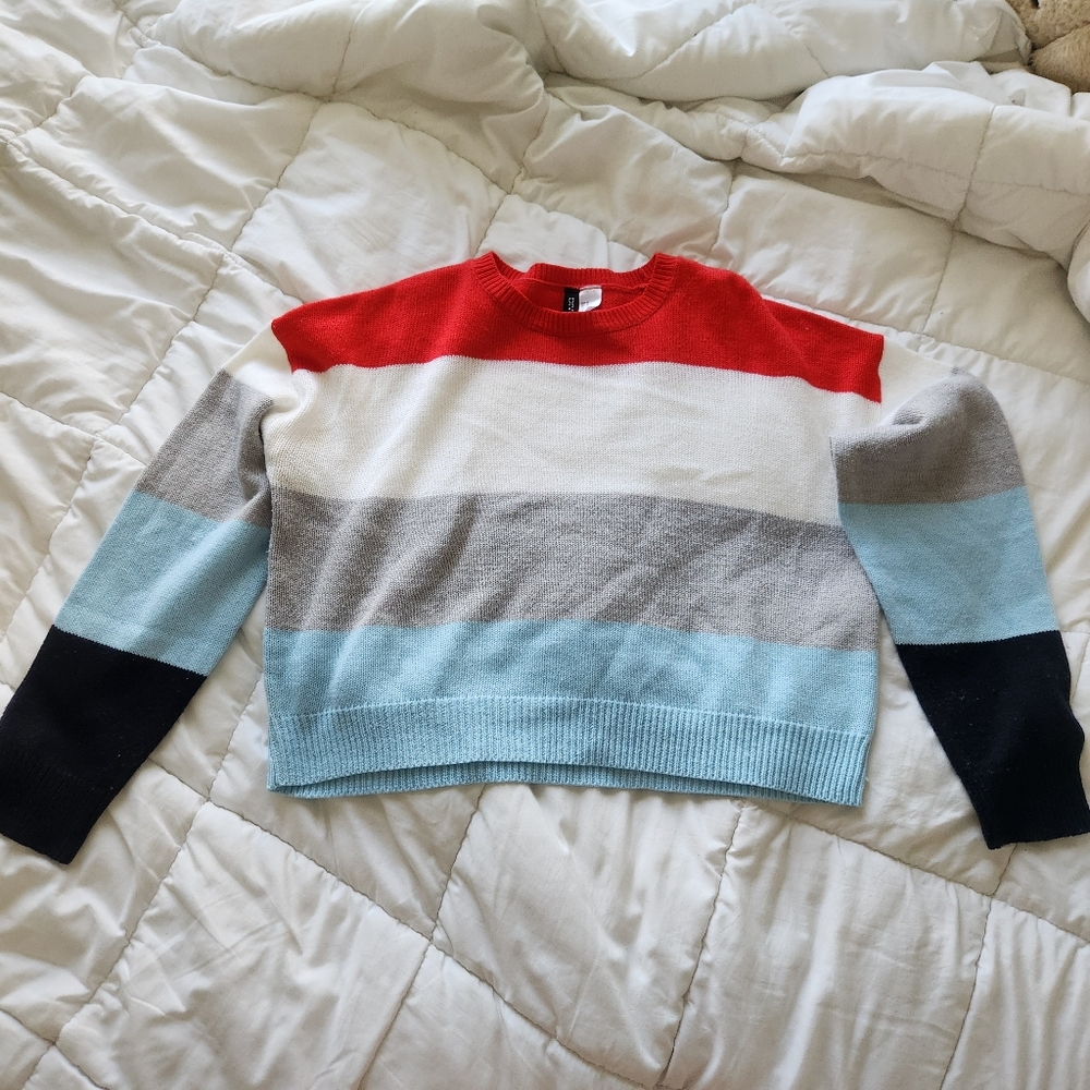 Women's H&M striped Sweater Medium